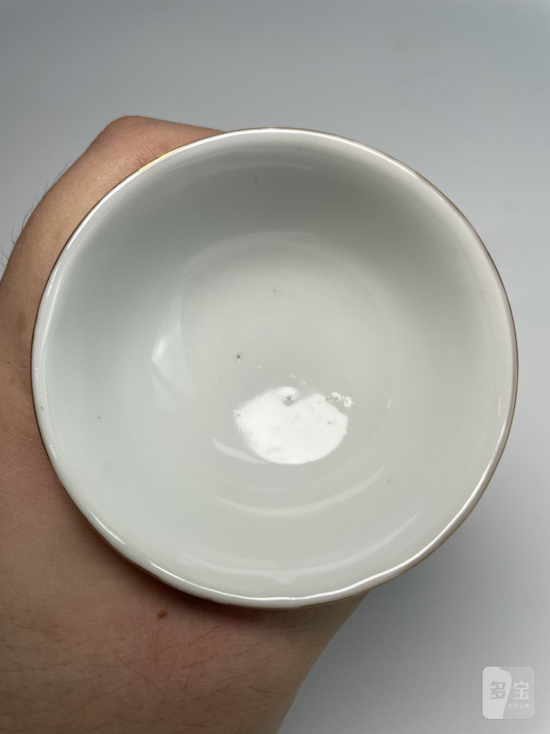 民国 胭脂红釉杯（一对） - 图11